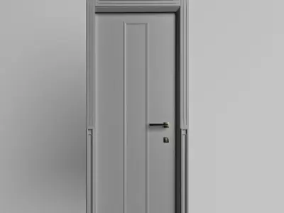 interior doors Low-poly 3D model