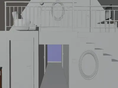 A-Frame house 3D model