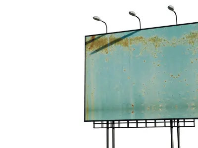 Outdoor Billboard - Low Poly 3D Model Free low-poly 3D model