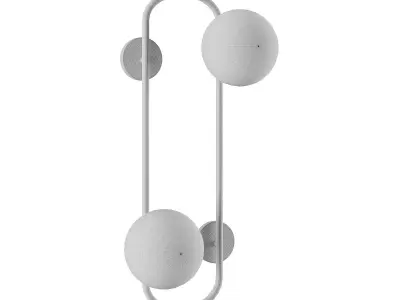 Nordic Modern Geometric Glass Wall Light M468 3D model