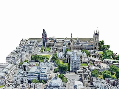 The Palace of Westminster-London-Big Ben Low-poly 3D model