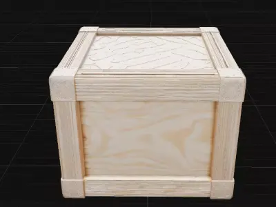 Wooden Crate Game Ready Prop 3D Model Games And Animations Low-poly 3D model