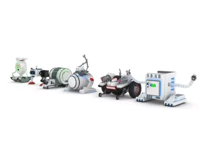 Funny Robots Pack 1 3D model