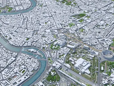 Rome City Italy Low-poly 3D model