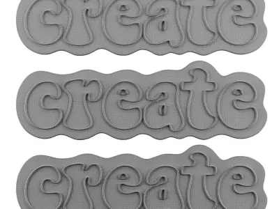 Create Neon Sign 3D model