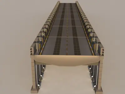 Sci Fi Bridge 3D model