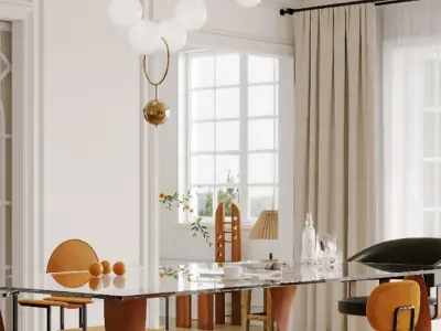 apartment interior scenes       3D model 7
