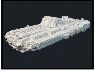 Pasific TR 23 Spaceship 3D Model 3D model