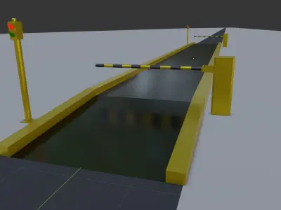 Truck Scale Low-poly 3D model