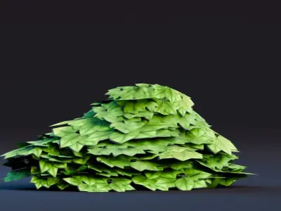 Low poly - Stylized Game Items - Bush Low-poly 3D model