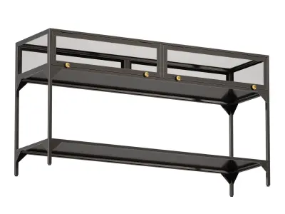 Ventana Display Console Table Crate and Barrel 3D model