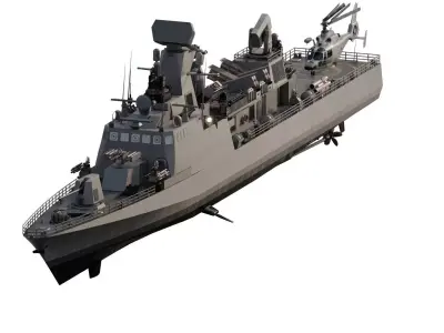 MODERN GUIDED MISSILE CORVETTE 3D model