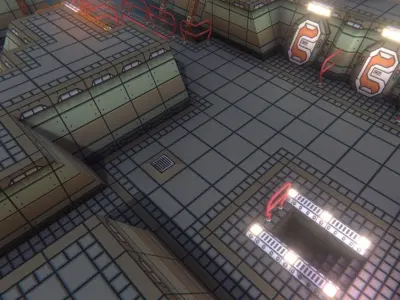 EnviroKit - THE SPACESHIP - Retro Lowpoly Low-poly 3D model