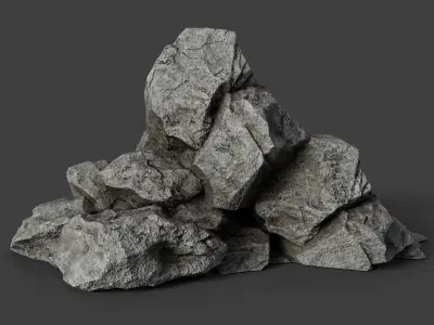 Rock 6-5 Low-poly 3D model