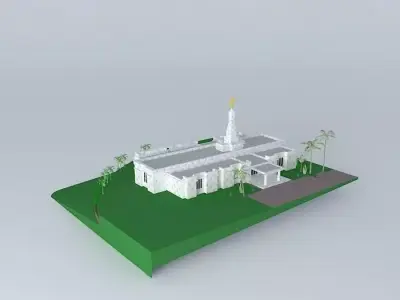 LDS.Temple Porto Alegre Brazil. Templo Mormon.102 nd. operati... Free 3D model