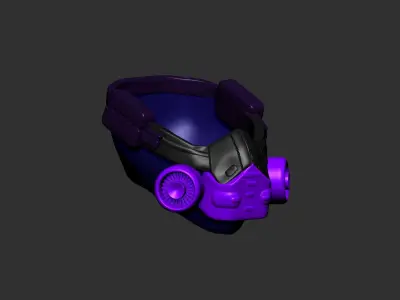 helmet high poly sculpt 3d printable  3D model 114
