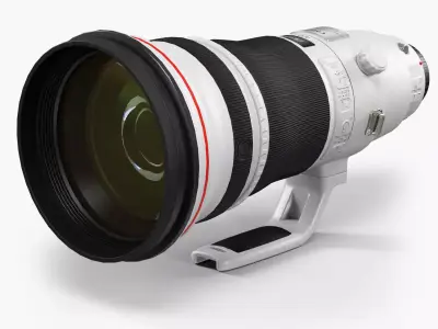 Canon EF 400mm f 2-8L IS II USM Super Telephoto Lens Low-poly 3D model