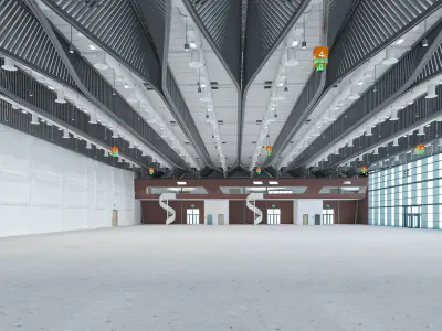 Exhibition Hall interior 11 3D model