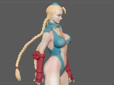 CAMMY STREET FIGHTER GAME CHARACTER GIRL ANIME WOMAN 3D print model