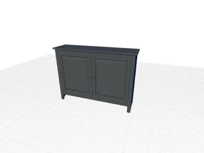 August Grove Abingdon Accent Cabinet 3D model