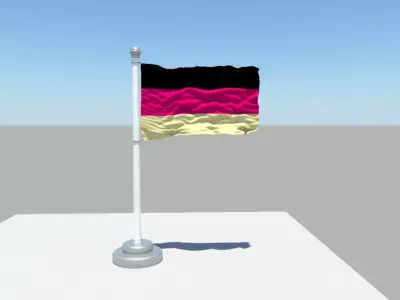 Germany flag 3D model