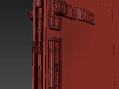 Bi folding doors 3D model