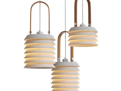 Hanging lamp ROINE Low-poly 3D model