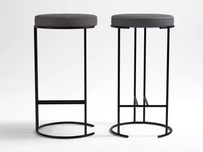 Nina stool and stool 3D model
