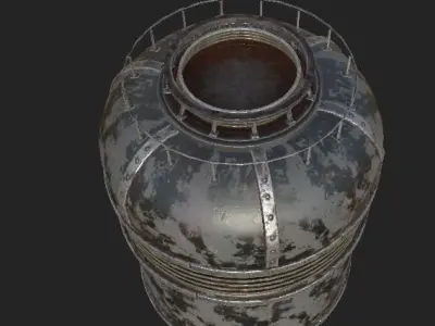 Metal Tank  Low-poly 3D model