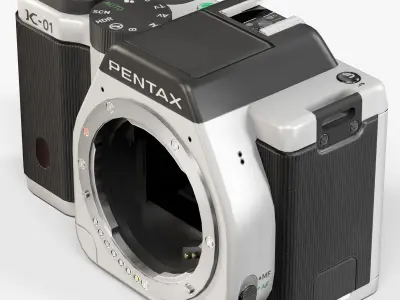 Pentax K-01 mirrorless digital camera Low-poly 3D model