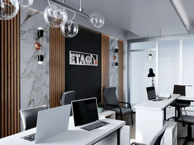 modern Office interior 3D model