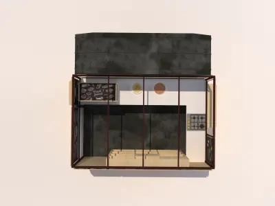 MODEL OF STREET FOOD Low-poly 3D model