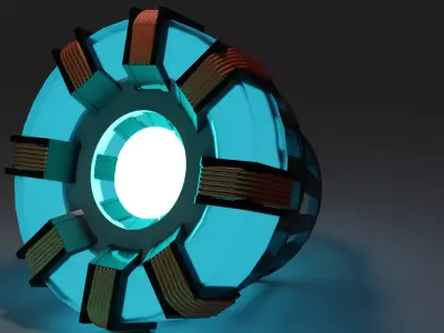Iron Man Arc Reactor - Stylized 3D Model Low-poly 3D model