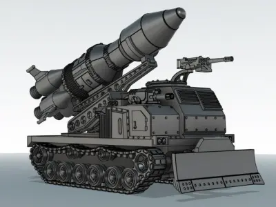 Multiple Launch Rocket System 3D print model