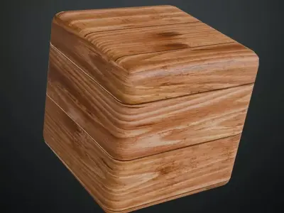 Polished Natural Wood Planks PBR Seamless Texture
