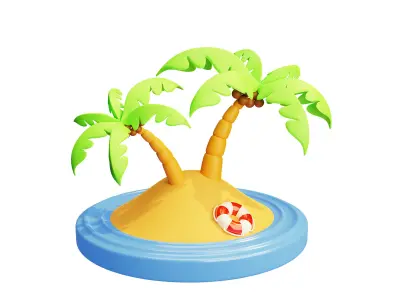 3D Holiday Element 3D model