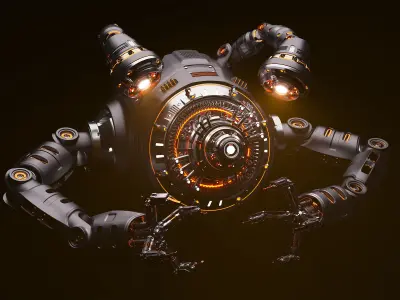 Sci-Fi Drone Advanced 3D model
