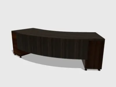 Office  wood Low-poly 3D model