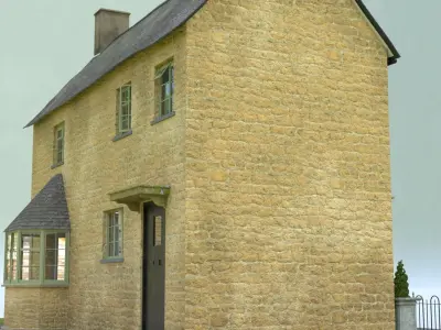 A Cottage house in cotswolds 3D model