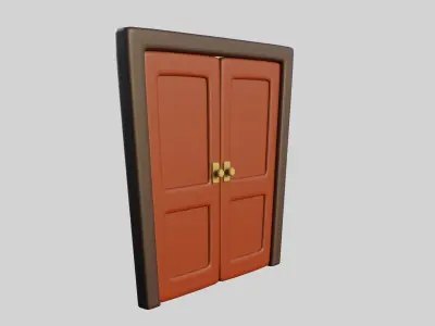 Cartoon Door 15b 3D model