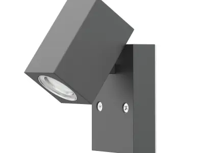Black Wall Halogen 3D Model 3D model