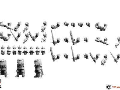 Feudal Guard - Sergeant Builder 3D print model