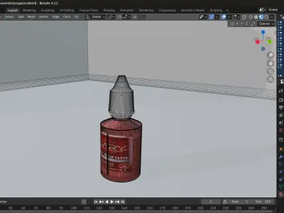 hair serum Low-poly 3D model