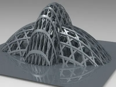 Alien prison spire temple  3D model