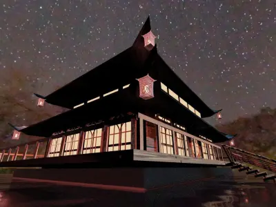 Chinese Traditional Architect Free 3D model