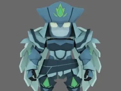 Super Mecha 17 - Woneel of Code Name W8N33 Low-poly 3D model