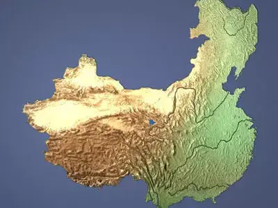 CINA map of china 3D model