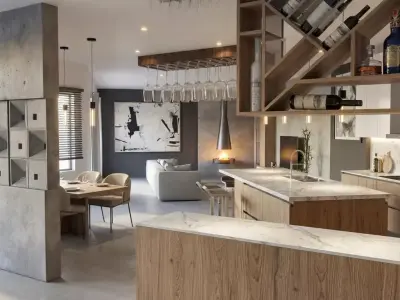 Modern Living Room 3D model 25