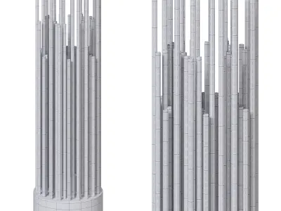 streamline modern table lamp by luxdeco 3D model