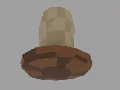 Low-Poly Stylized Candle Game Ready Low-poly 3D model